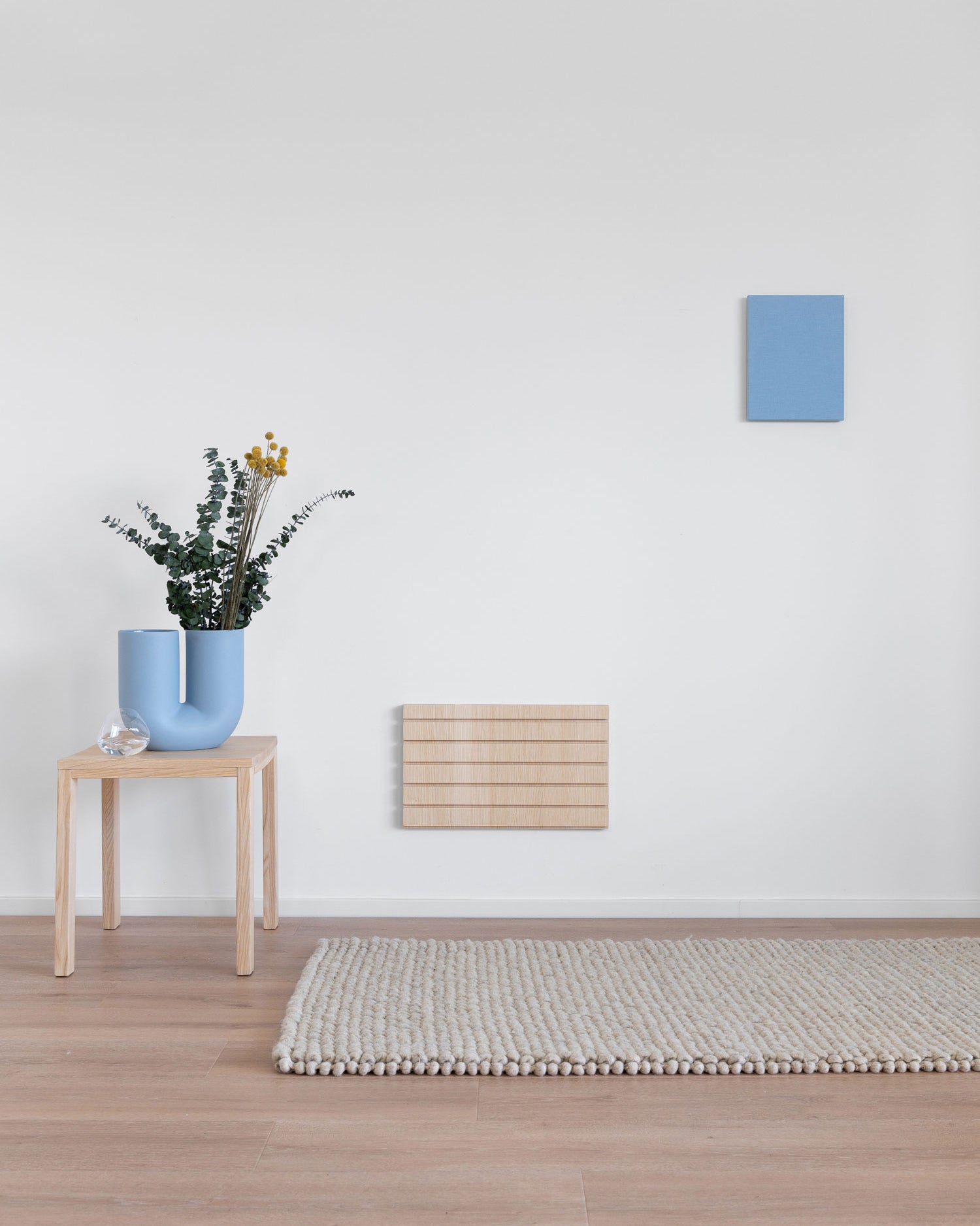 Bowls And Flowers Wooden Base